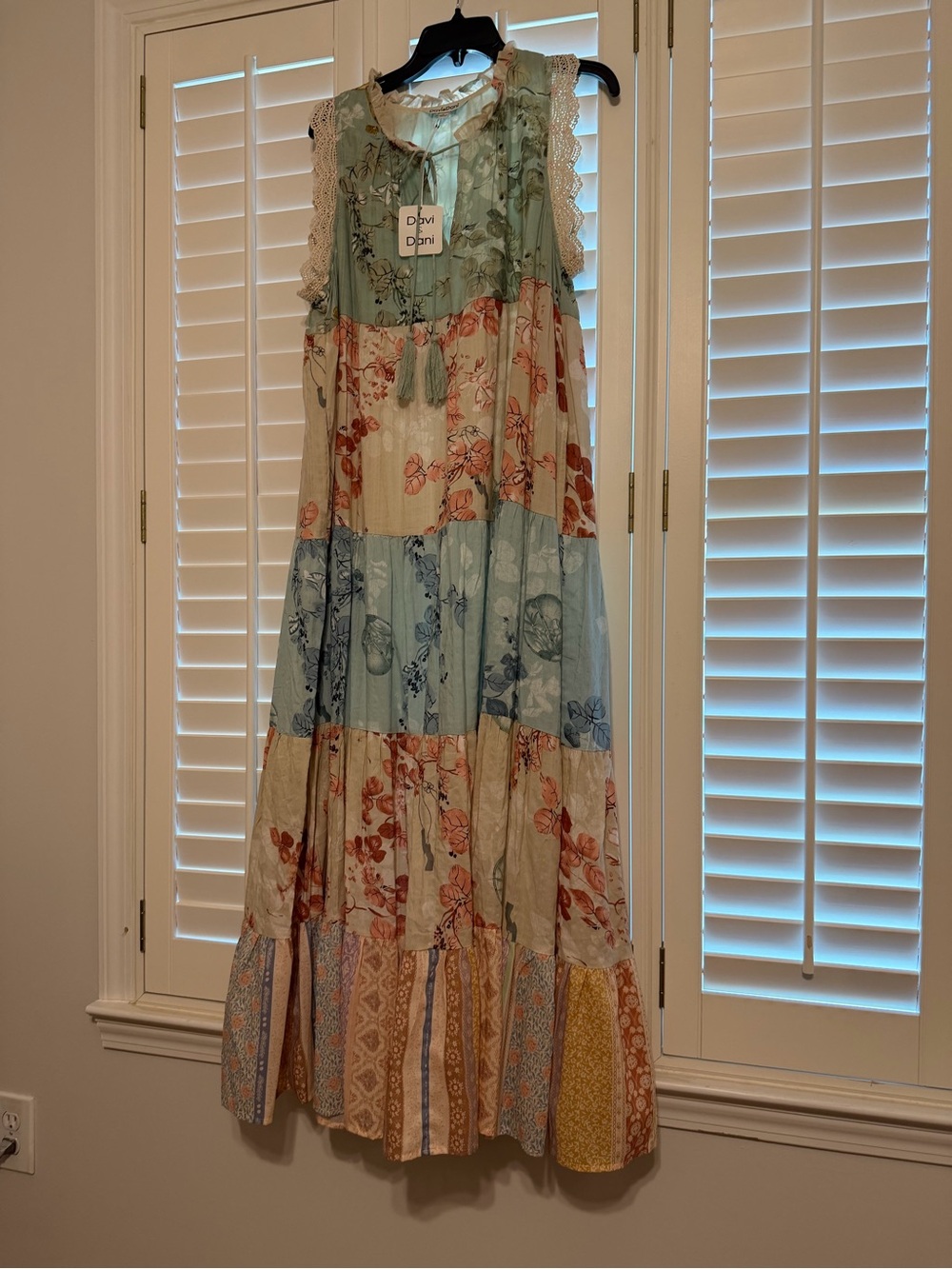 NWT Patchwork Maxi dress